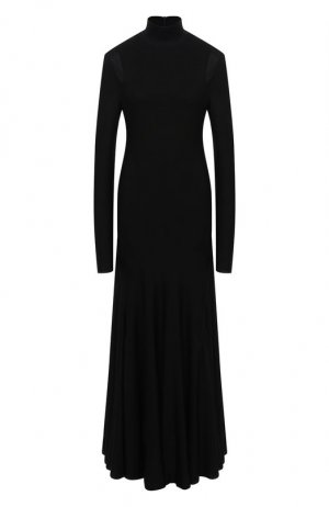 Платье из вискозы Bottega Veneta. Цвет: чёрный