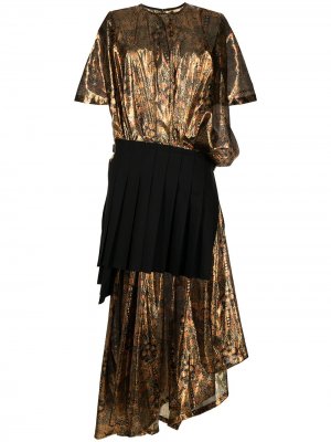 Metallic layered dress Junya Watanabe. Цвет: золотистый