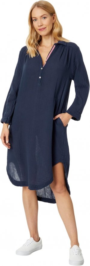 Платье-рубашка с длинными рукавами SUNDRY, темно-синий Sundry