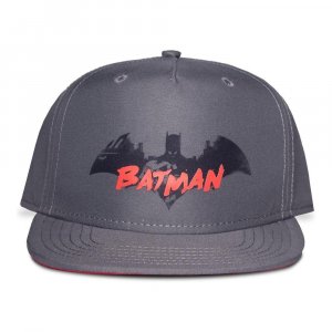 Детская бейсболка Snapback с символом и логотипом Gotham City Bat, для мальчика, серая/красная (SB842320BTM), мультиколор Batman