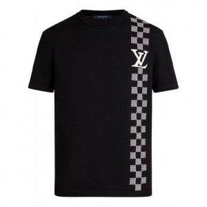 Футболка LV SS21 Racing Checked Short Sleeve For Men Black, черный Louis Vuitton