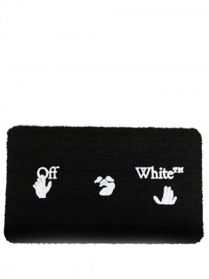 Придверный коврик с логотипом Swimming Man Off-White. Цвет: черный
