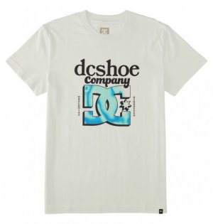 Мужская футболка Overspray DC Shoes. Цвет: lily white