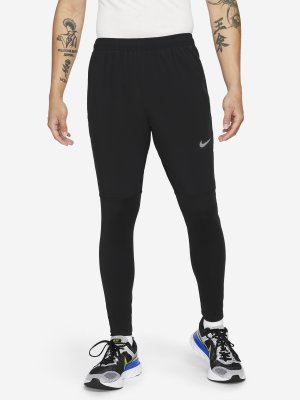 Тайтсы мужские Dri-FIT UV Challenger, Черный, размер 46-48 Nike. Цвет: черный