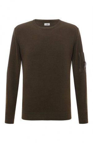 Шерстяной свитер C.P. Company. Цвет: хаки