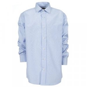 Школьная рубашка , размер 122-128, голубой Tsarevich. Цвет: голубой