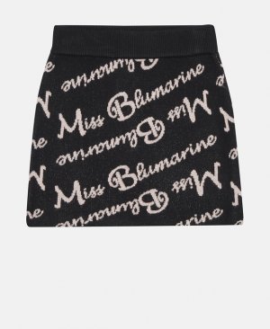 Трикотажная юбка , черный Miss Blumarine