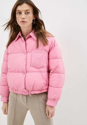 Куртка утепленная Trussardi. Цвет: розовый