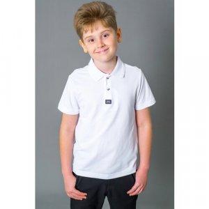 Школьная рубашка Deloras, размер 146, белый DELORAS. Цвет: белый