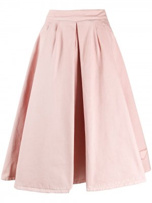 Джинсовая юбка-тюльпан Prada. Цвет: розовый