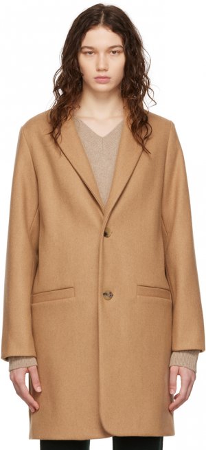 Светло-коричневое пальто Carver A.P.C.