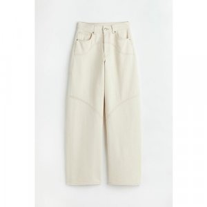 Свободные прямые джинсы - кремовый 44 H&M. Цвет: экрю/кремовый