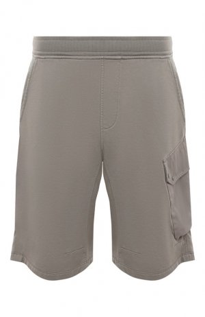 Хлопковые шорты Ten C. Цвет: серый