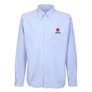 Футболка light cotton shirt , синий Kenzo