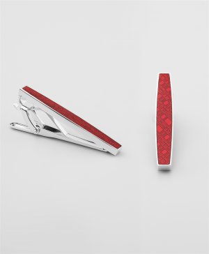 Зажим для галстука TC-0121 RED HENDERSON. Цвет: красный