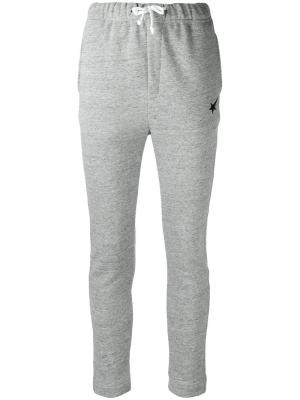Спортивные брюки с принтом звезды Haus By Ggdb. Цвет: серый
