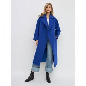 Пальто реглан , размер 42, синий Olya Stoforandova. Цвет: синий