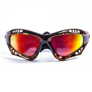 Спортивные очки Australia коричневые / зеркально-красные линзы OCEAN. Цвет: коричневый