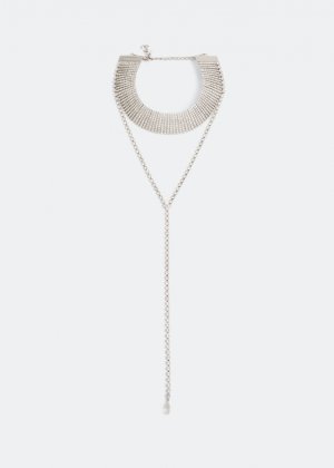Ожерелье JIMMY CHOO Saeda necklace, серебряный