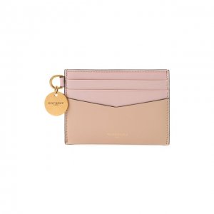Кожаный футляр для кредитных карт Givenchy. Цвет: розовый