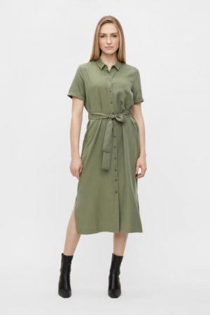 Длинное платье-рубашка , зеленый Object