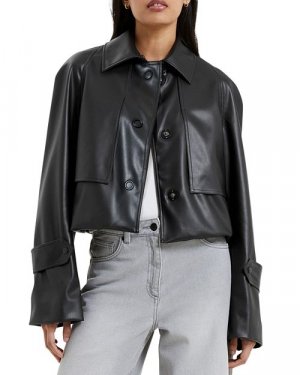 Куртка из искусственной кожи Crolenda FRENCH CONNECTION, цвет Black Connection