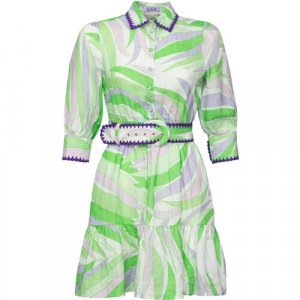 Платье , размер M, зеленый MC2 Saint Barth. Цвет: зеленый