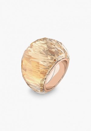 Кольцо Swarovski® с покрытием из розового золота, Nirvana. Цвет: разноцветный