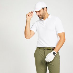 Рубашка-поло с короткими рукавами Decathlon Golf Ww500, белый INESIS