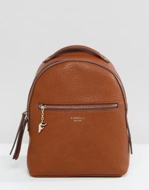Маленький светло-коричневый рюкзак Anouk Fiorelli. Цвет: рыжий