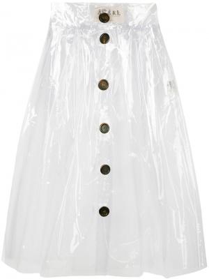 Transparent skirt A.W.A.K.E.. Цвет: белый