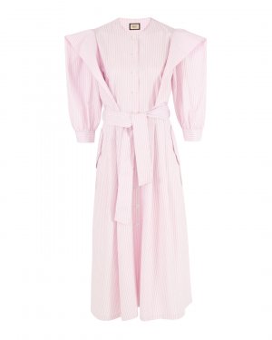 Платье Shatu. Цвет: розовый+белый