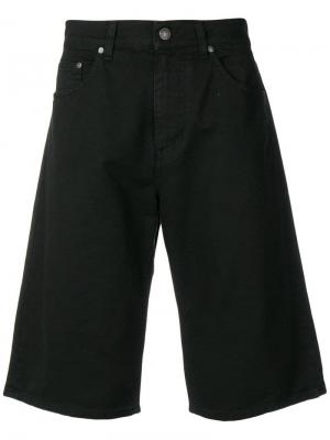 Джинсовые шорты свободного кроя MSGM. Цвет: черный