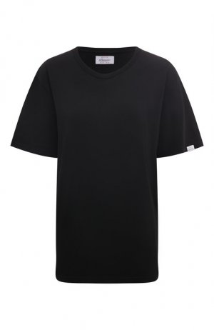 Хлопковая футболка Pence. Цвет: чёрный
