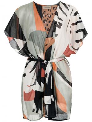 Printed kimono Adriana Degreas. Цвет: многоцветный