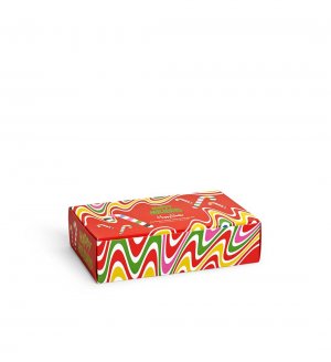 Носки 4-Pack Psychedelic Candy Cane Socks Gift Set XSAN09 Happy