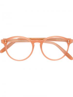 Оптические очки в круглой оправе Cutler & Gross. Цвет: розовый и фиолетовый