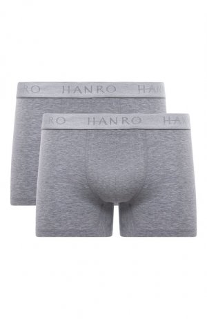 Комплект из двух боксеров Hanro. Цвет: серый