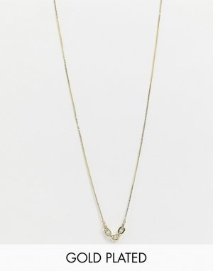 Позолоченное ожерелье с подвеской-цепочкой Blair-Золотой Luv AJ