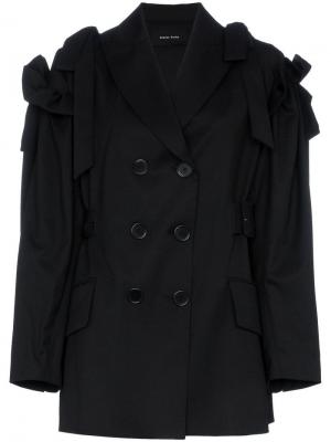 Куртка в стилистике блейзера с бантами Simone Rocha. Цвет: черный
