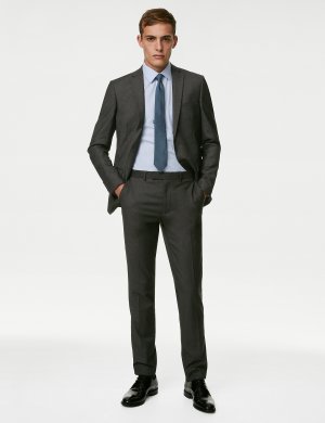 Узкие эластичные костюмные брюки Marks & Spencer