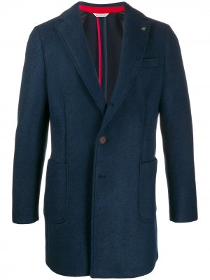 Пальто с вытачками Manuel Ritz. Цвет: синий