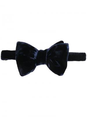 Бархатный галстук-бабочка Tom Ford. Цвет: синий