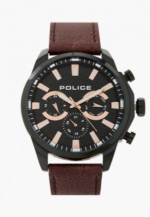 Часы Police PEWJF2204204. Цвет: коричневый