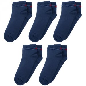Комплект из 5 пар детских носков (Орудьевский трикотаж) джинс, размер 22-24 RuSocks. Цвет: синий