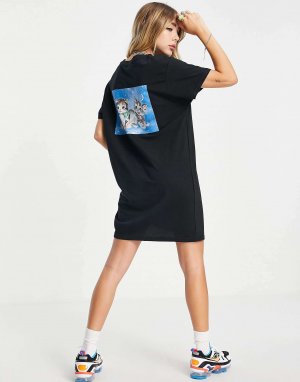 Платье-футболка с принтом котят на спине New Girl Order