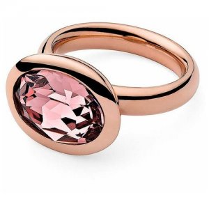 Кольцо , размер 18.5, красный, розовый Qudo