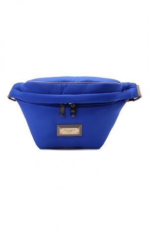Текстильная поясная сумка Sicily Dolce & Gabbana. Цвет: синий