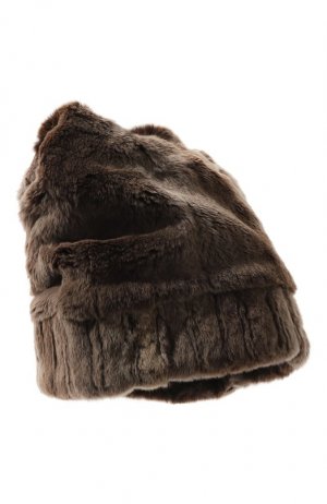Норковая шапка Серджио-2 FurLand. Цвет: коричневый