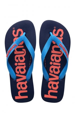 Детские шлепанцы LOGOMANIA, темно-синий Havaianas